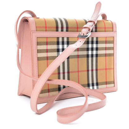 Burberry Grainy Calfskin Vintage Check Small Macken Crossbody Bag Ash Rose 3 of 14