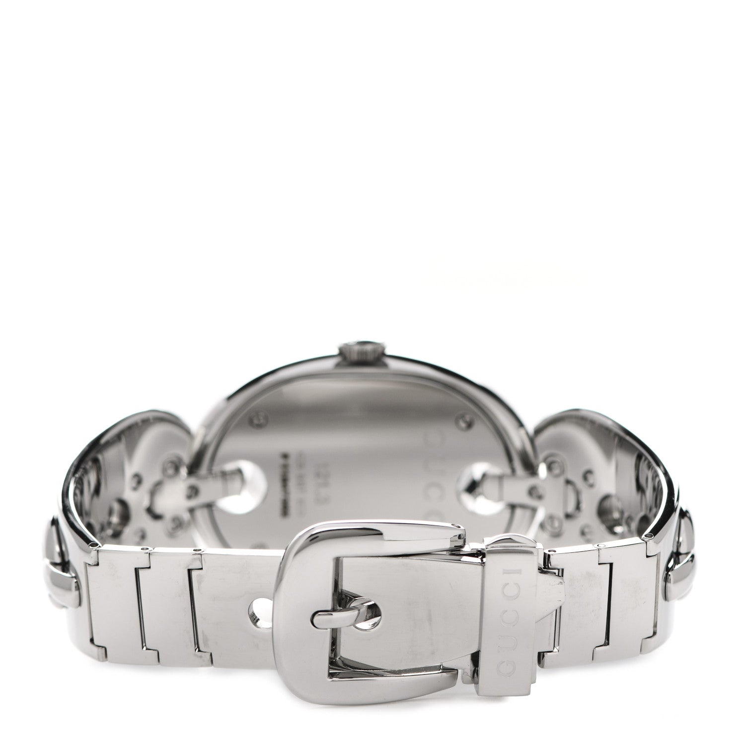Gucci Stainless Steel Diamond 32mm Marina Quartz Watch Black 3 of 5
