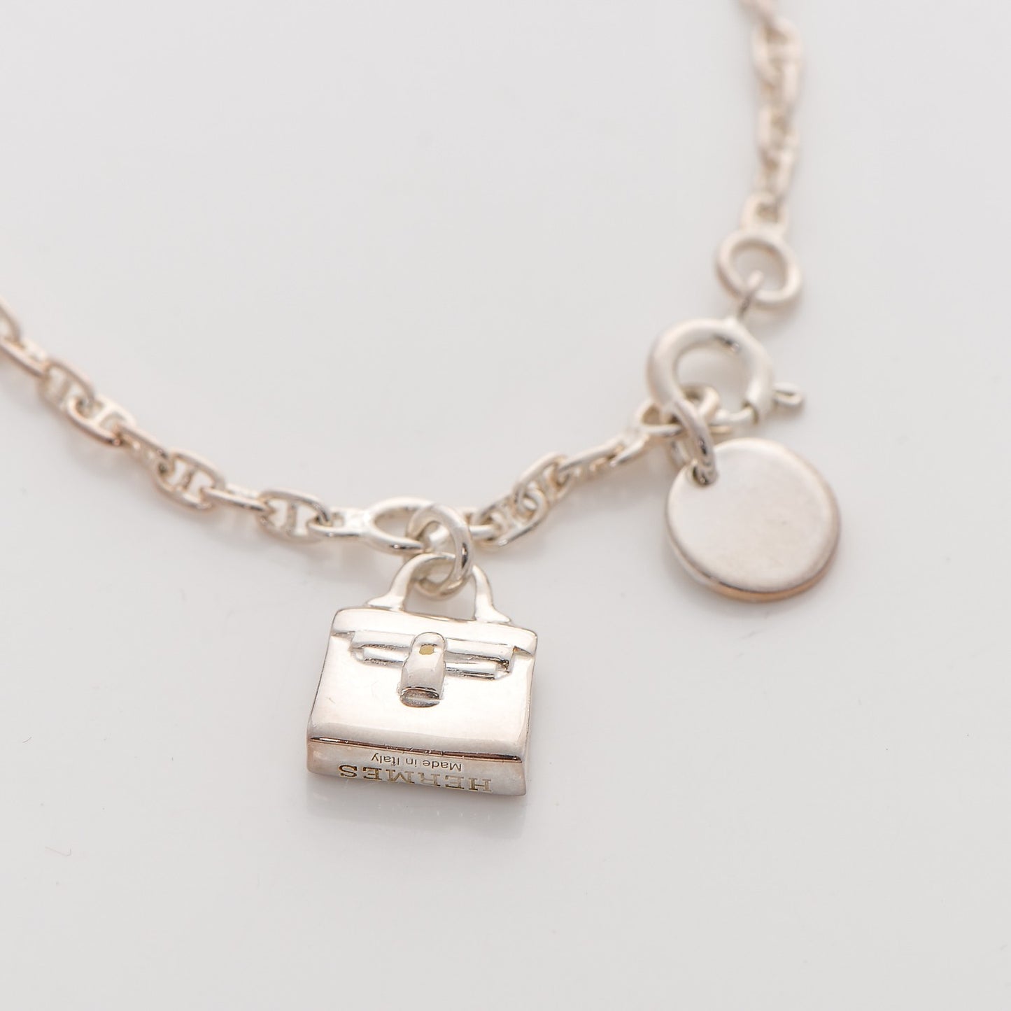 Sterling Silver Mini Birkin Amulette Bracelet ST