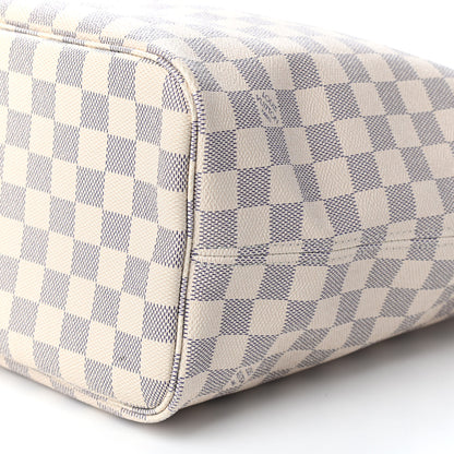 Louis Vuitton Damier Azur Neo Neverfull MM Rose Ballerine 12 of 16