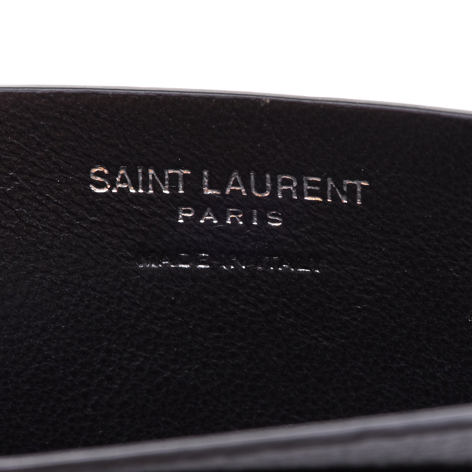 Saint Laurent Grained Calfskin Sac De Jour Card Case Black 6 of 9
