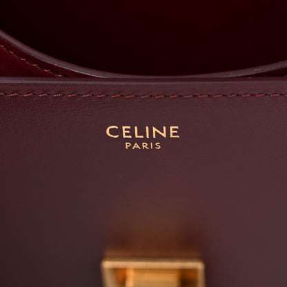 Celine Box Calfskin Small Classic Box Flap Bag Burgundy 5 of 9