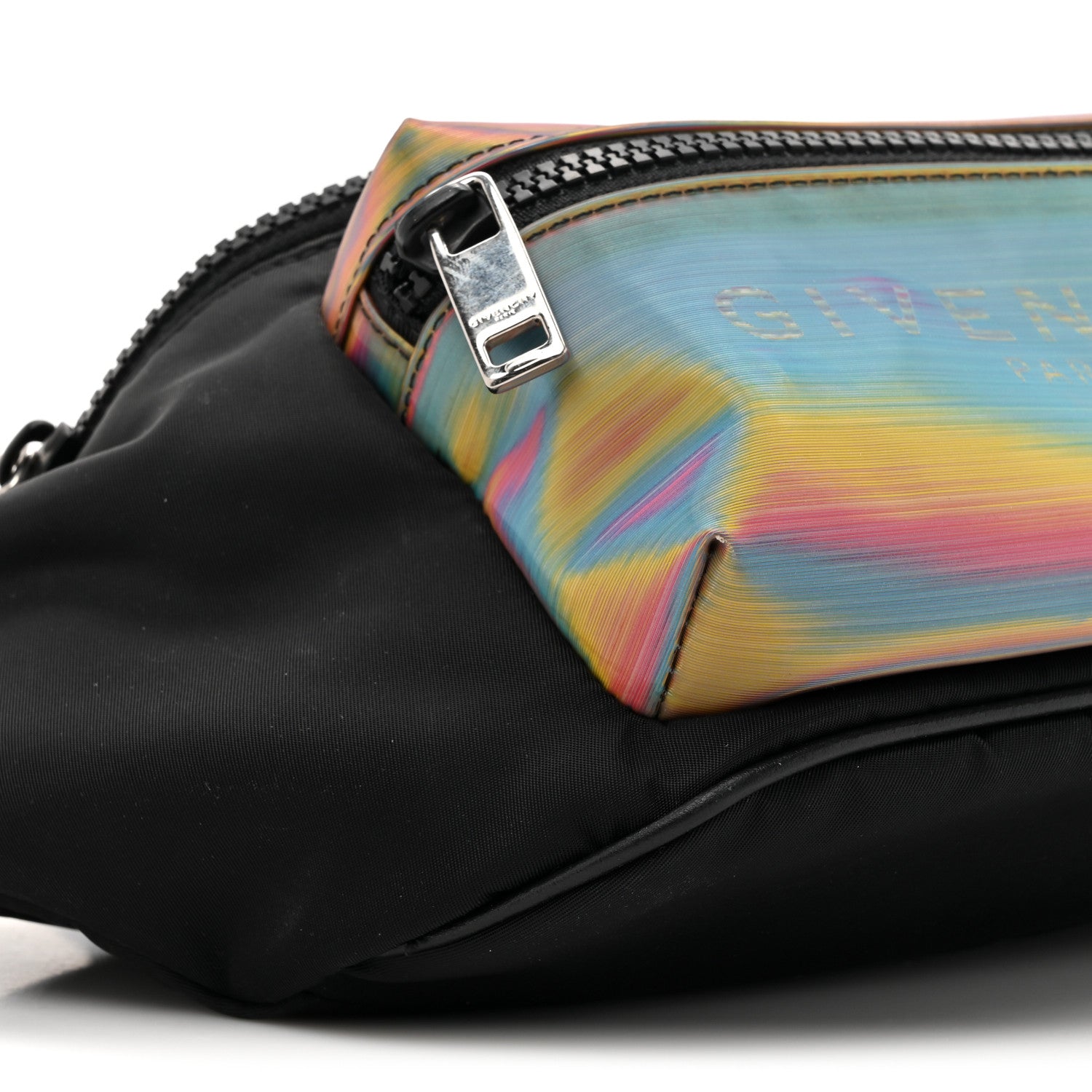 Givenchy Nylon Rainbow Hologram Belt Bag Black 9 of 10