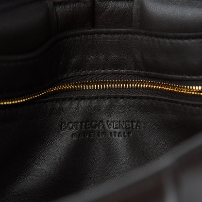 Bottega Veneta Lambskin Maxi Intreccio Padded Chain Cassette Crossbody Bag Black 9 of 12