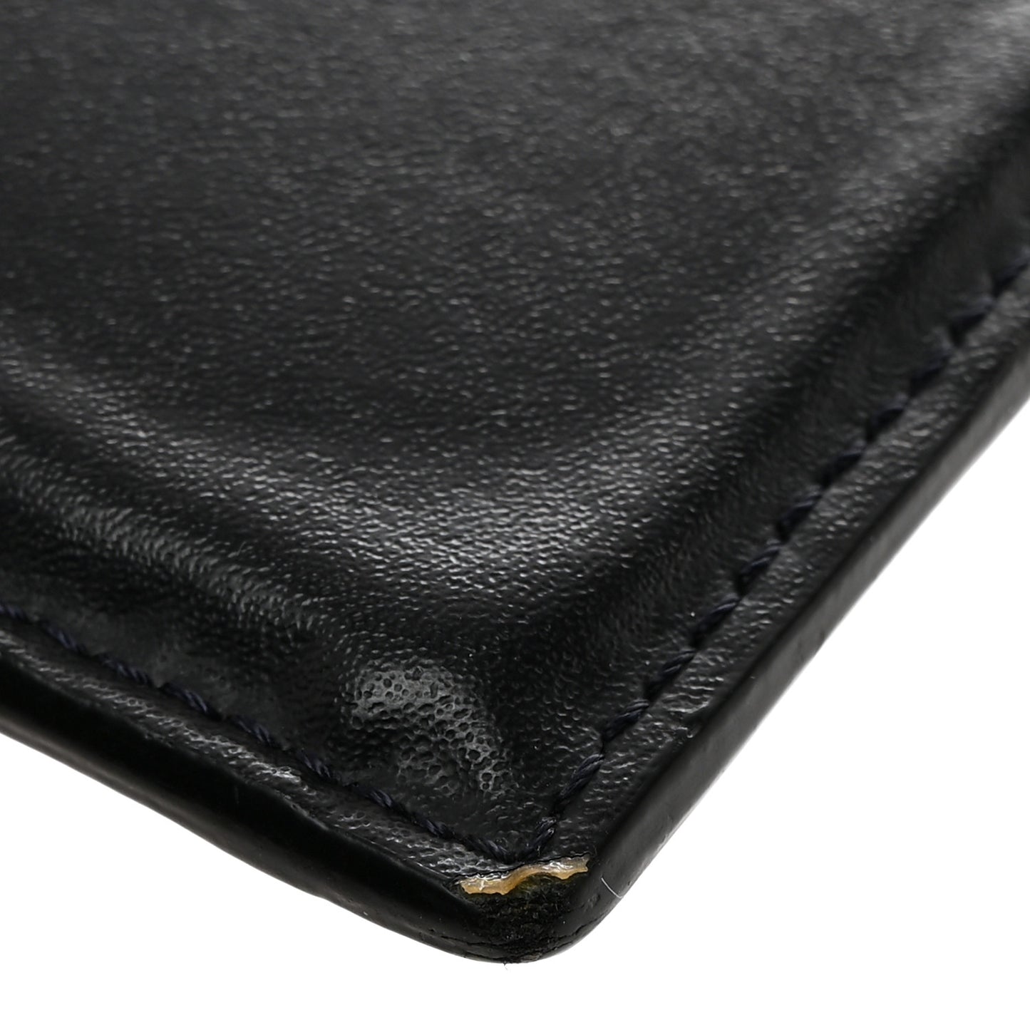 Vitello Stripe FF Card Holder Navy Multicolor