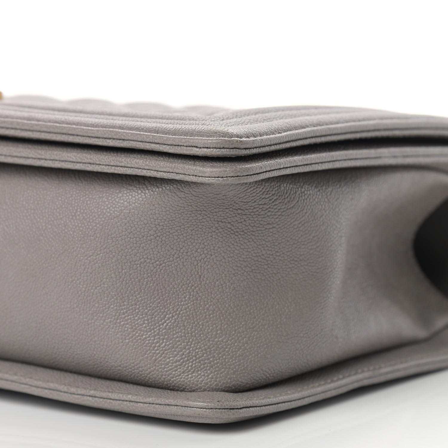 Chanel Caviar Quilted New Medium Boy Flap Grey 9 of 11