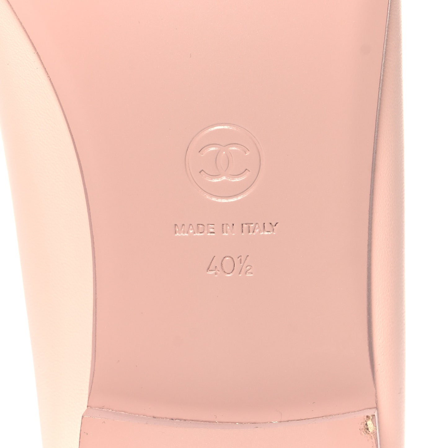 Lambskin Cap Toe CC Ballerina Flats 40.5 Light Pink CHANEL Lambskin Cap Toe CC Ballerina Flats 40.5 Light Pink Dark Pink