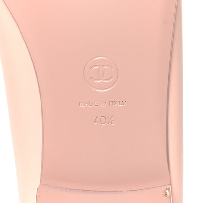 Chanel Lambskin Cap Toe CC Ballerina Flats 40.5 Light Pink CHANEL Lambskin Cap Toe CC Ballerina Flats 40.5 Light Pink Dark Pink 8 of 9