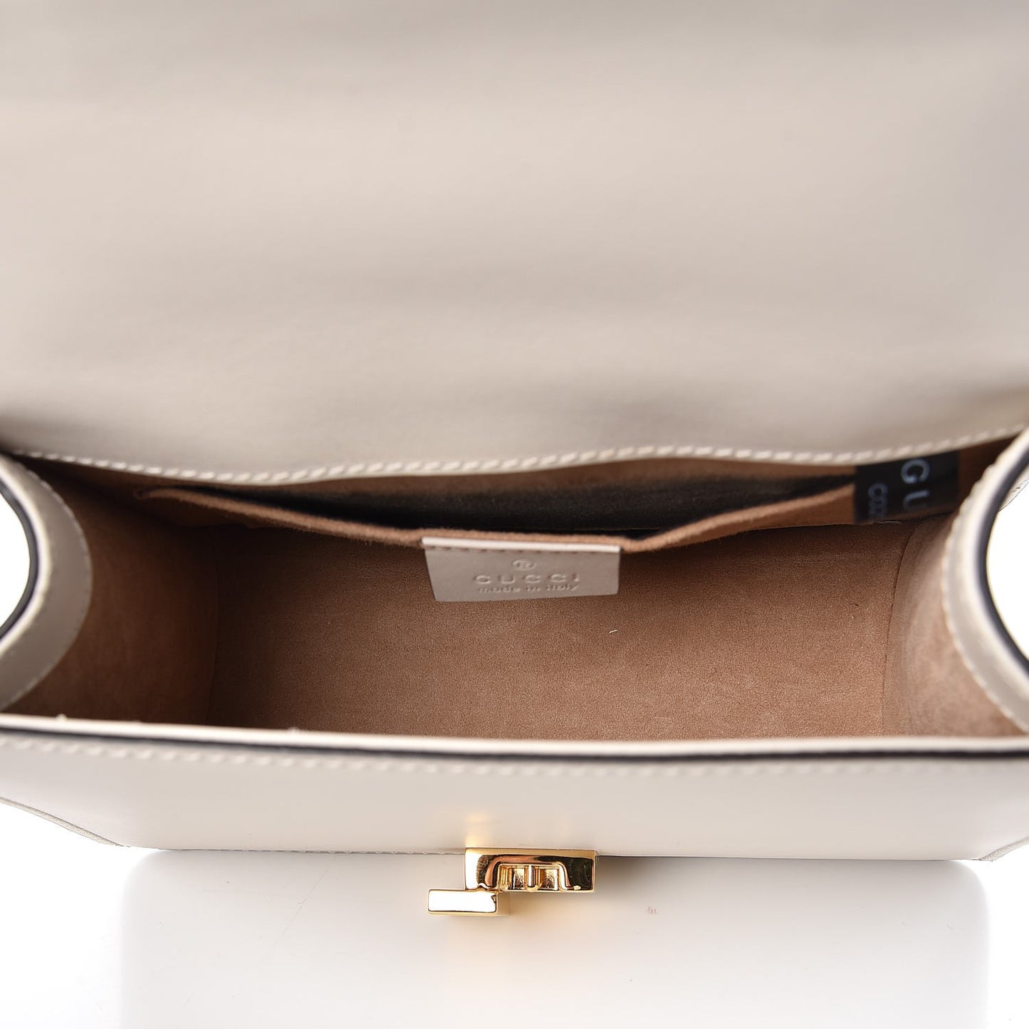 Calfskin Mini Sylvie Chain Shoulder Bag White