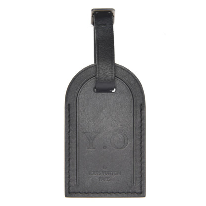 Louis Vuitton Calfskin Luggage Tag Black 1 of 4