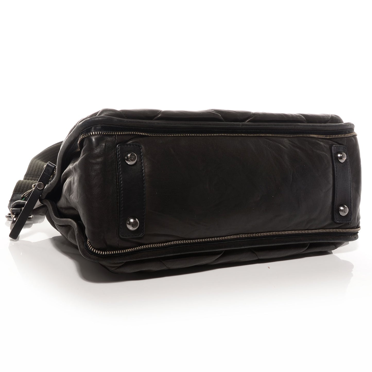 Lambskin Amalia Double Wear Satchel Black