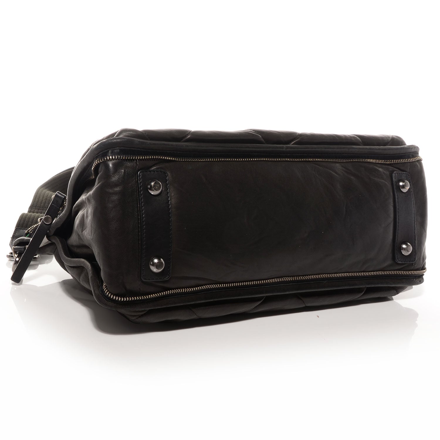 Lanvin Lambskin Amalia Double Wear Satchel Black 4 of 8