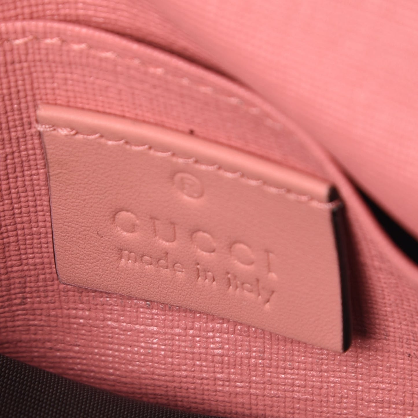 GG Supreme Monogram Face Embroidered Card Case Wallet Pink