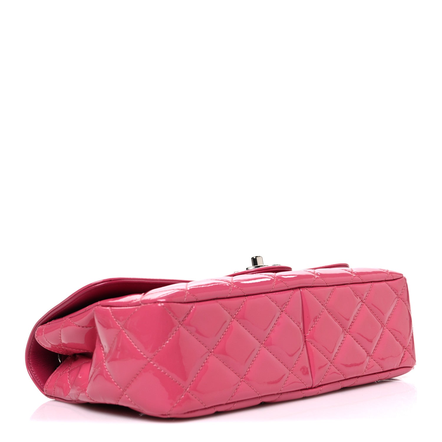 Chanel Patent Quilted Large Coco Shine Flap Pink 4 of 10