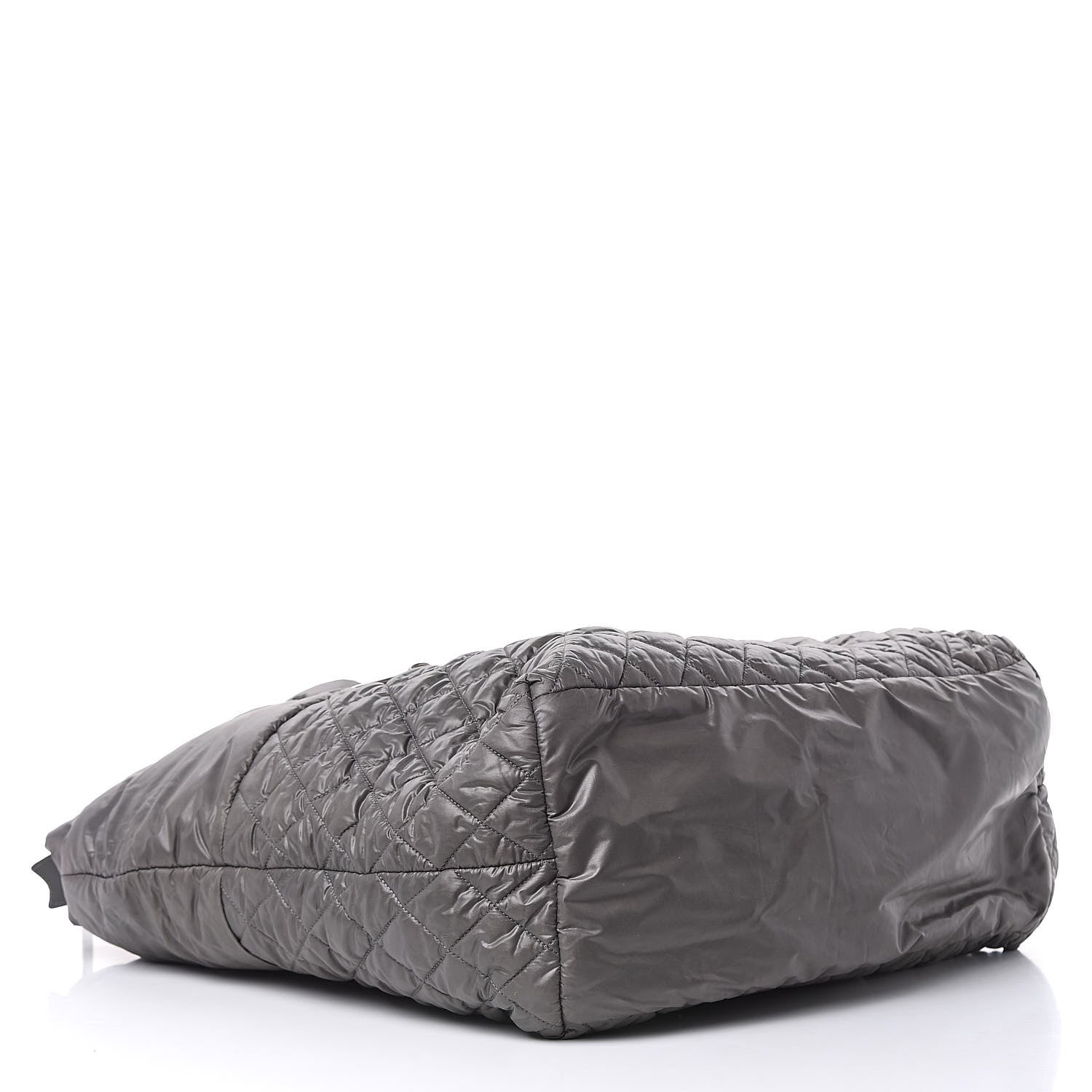 Chanel Nylon Quilted Large Coco Cocoon Tote Grey 4 of 11