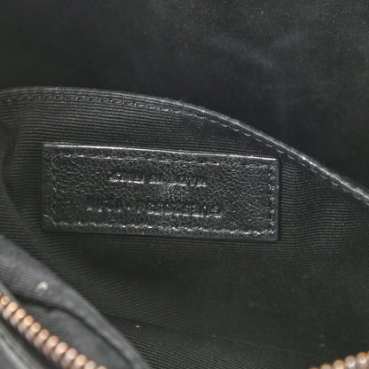 Saint Laurent Calfskin Matelasse Monogram Lou Camera Bag Sea Pebble 7 of 12