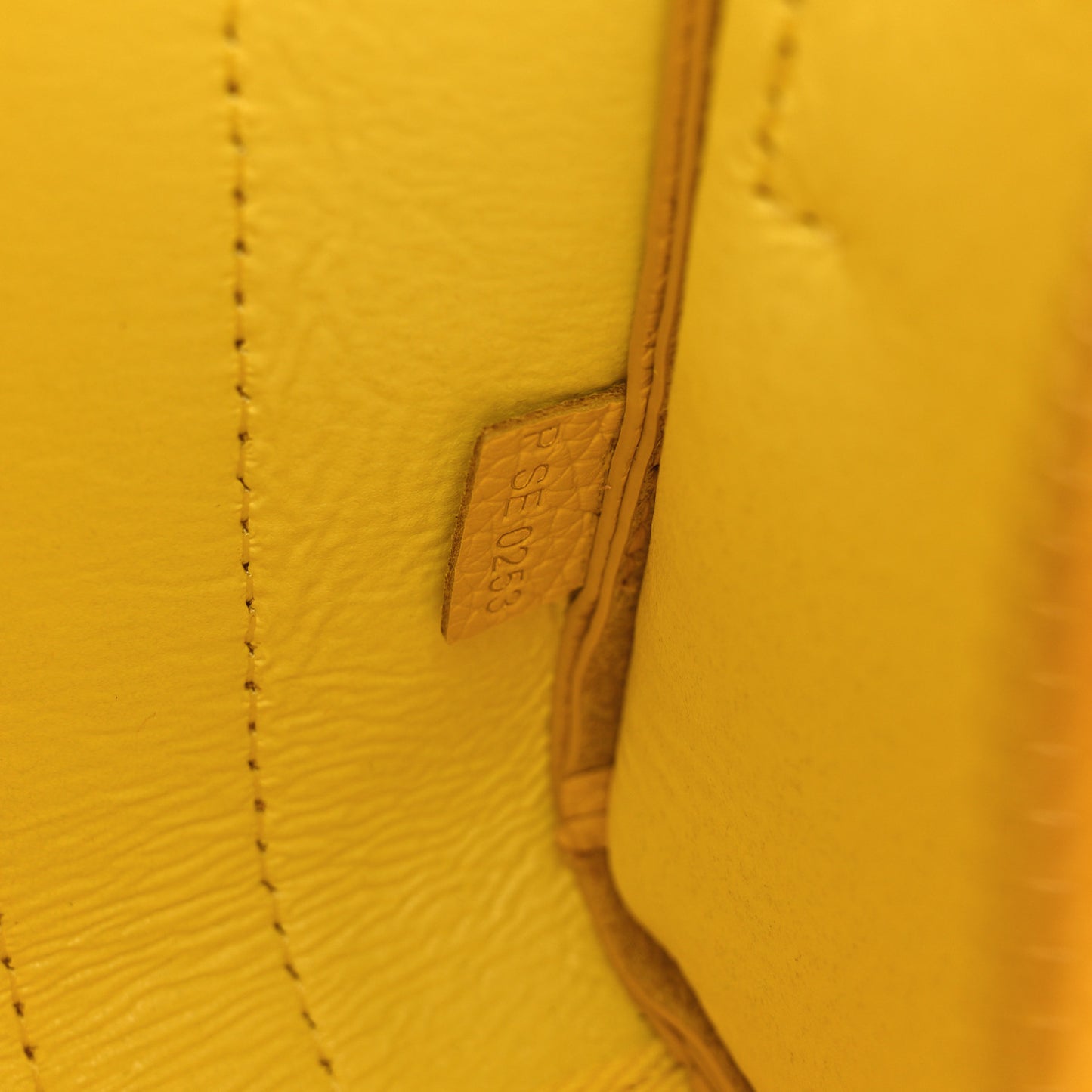 Grained Calfskin Micro The Tote Bag Yellow