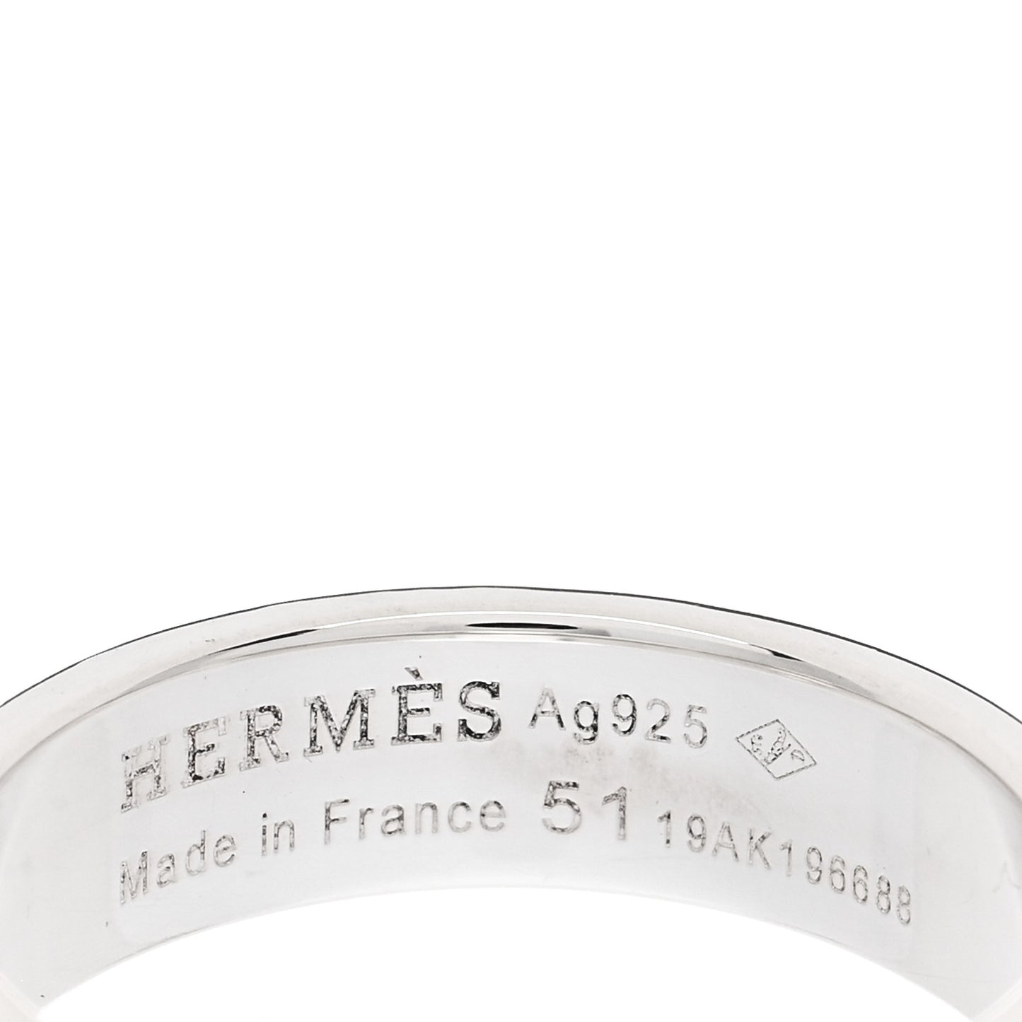 Sterling Silver PM Collier De Chien Ring 51 5.75