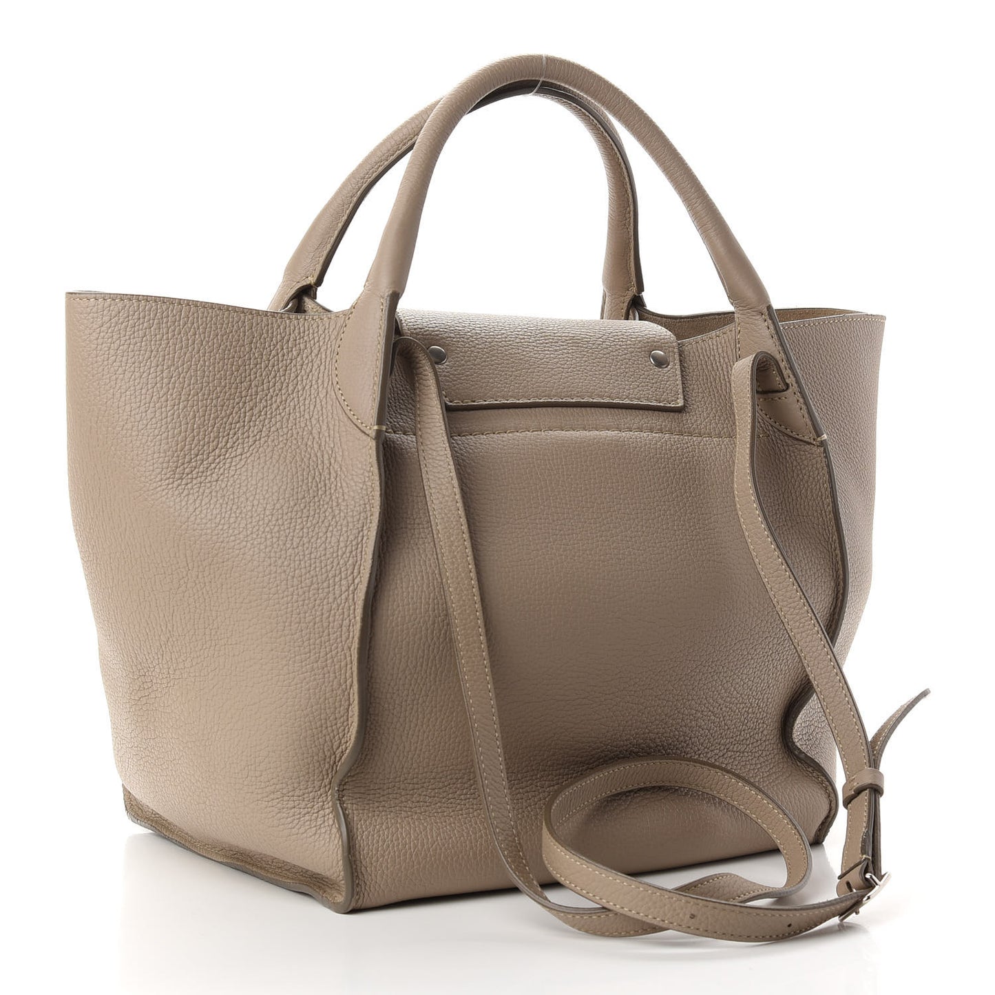 Supple Grained Calfskin Small Big Bag Light Taupe