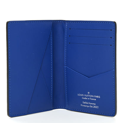 Louis Vuitton Taurillon Illusion Pocket Organizer Bleu Rose 5 of 6