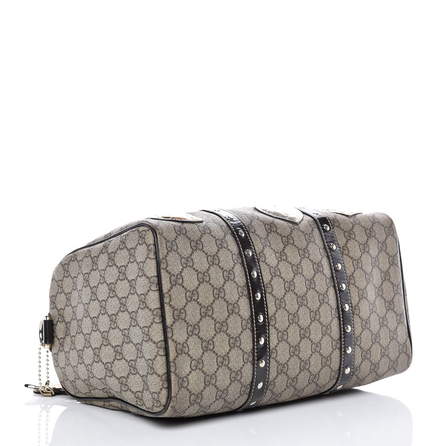 Monogram Guccissima Hearts Studded Medium Joy Boston Dark Brown