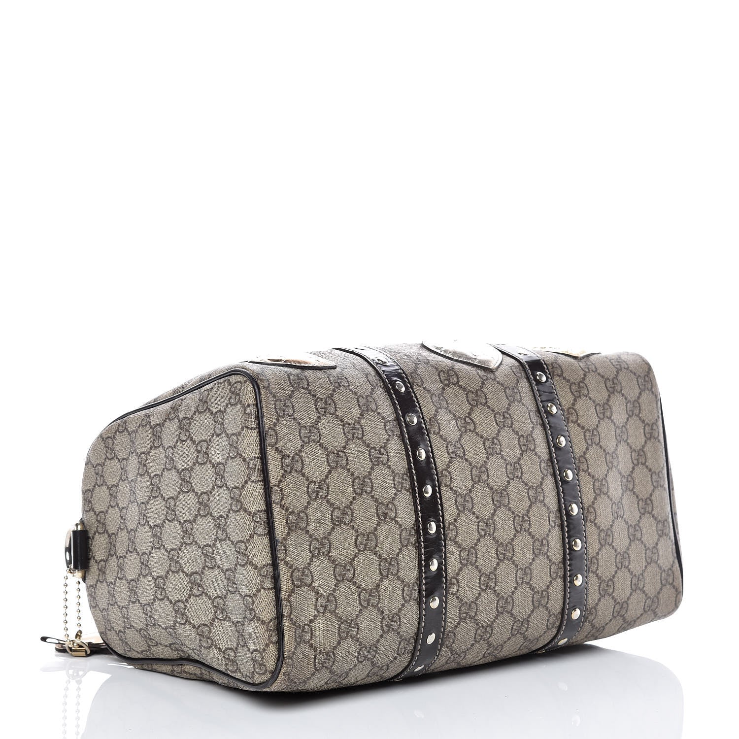 Gucci Monogram Guccissima Hearts Studded Medium Joy Boston Dark Brown 4 of 26