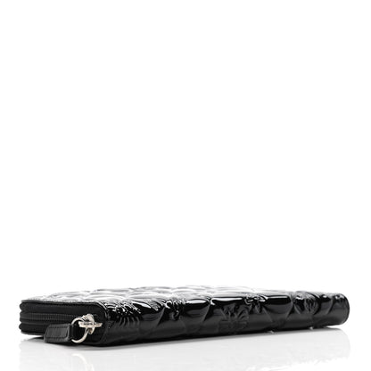 Chanel Patent Calfskin Lucky Symbols Zip Around Wallet Black 4 of 12