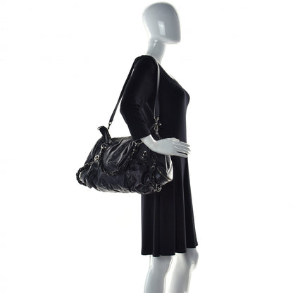 Gucci Calfskin Medium Galaxy Satchel Black 3 of 15