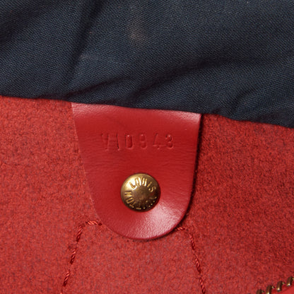 Louis Vuitton Epi Speedy 25 Castillan Red 10 of 10