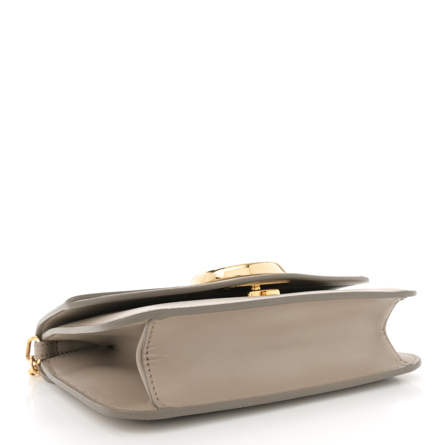 Chloe Calfskin Suede C Clutch With Chain Motty Grey 4 of 10