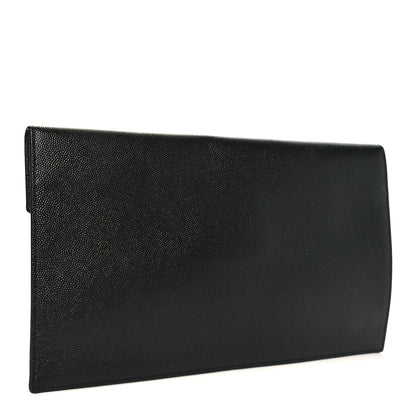 Saint Laurent Grain De Poudre Uptown Pouch Black 3 of 8