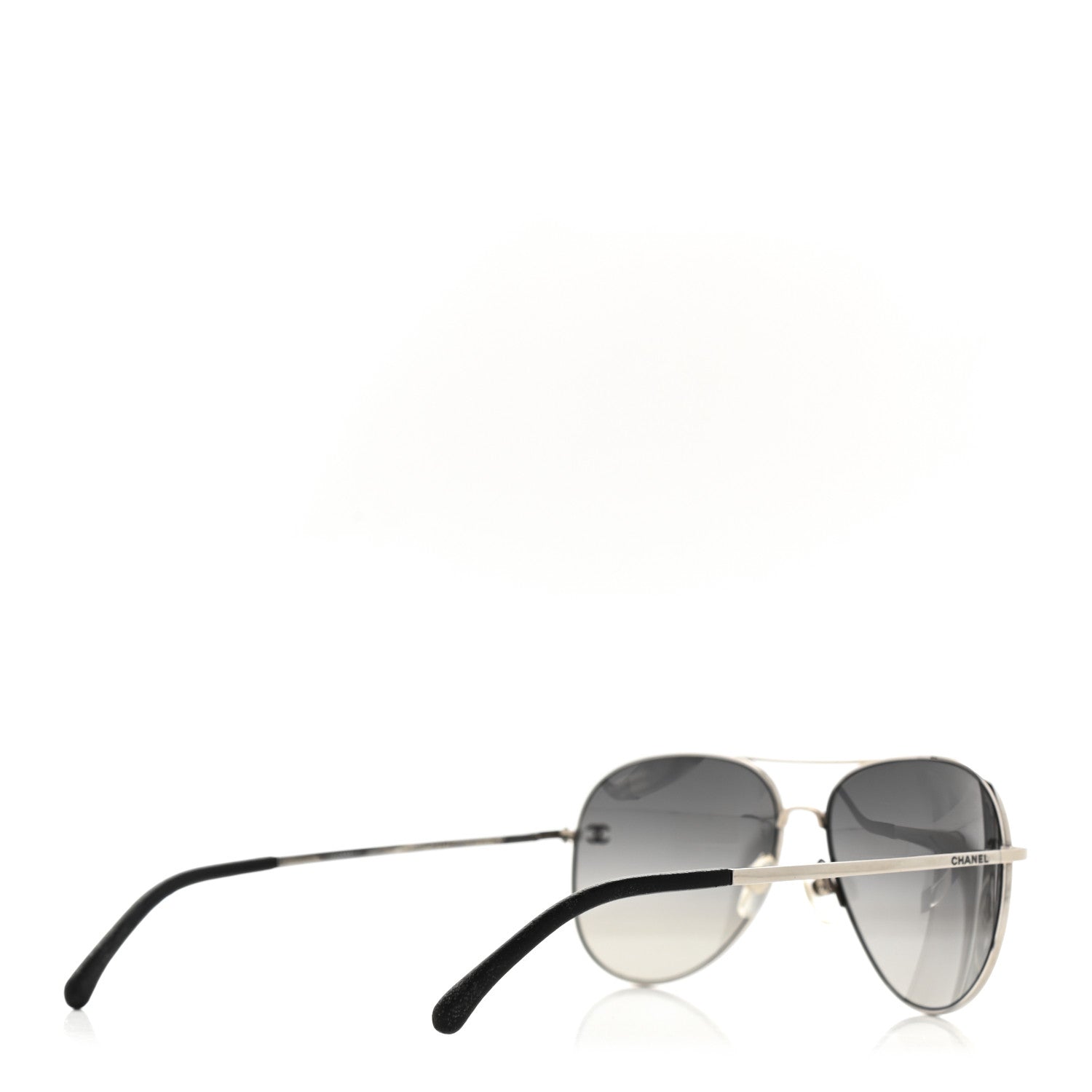 Chanel Metal Polarized Aviator CC Sunglasses 4189-T-Q Gold 4 of 9