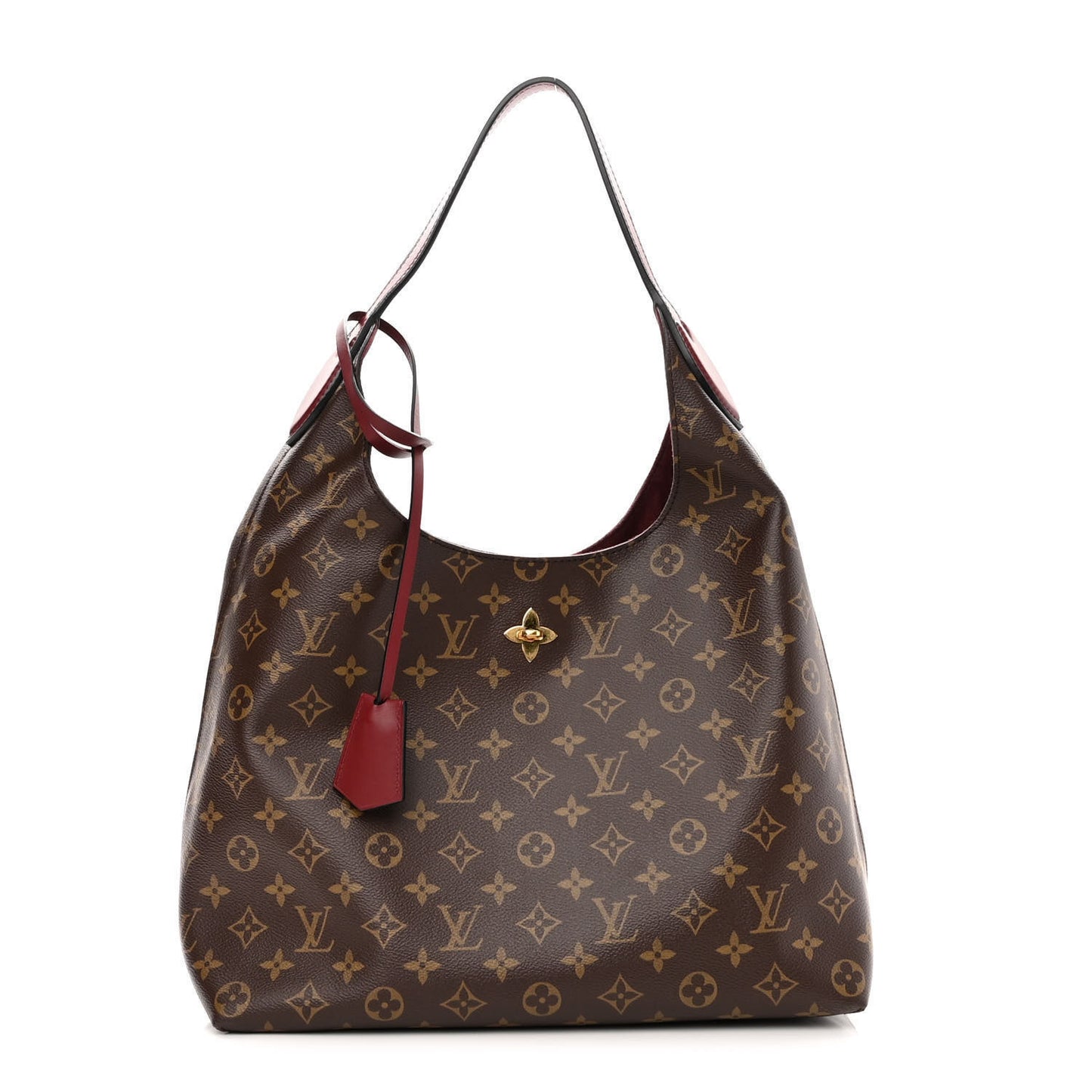 Monogram Flower Hobo Bordeaux