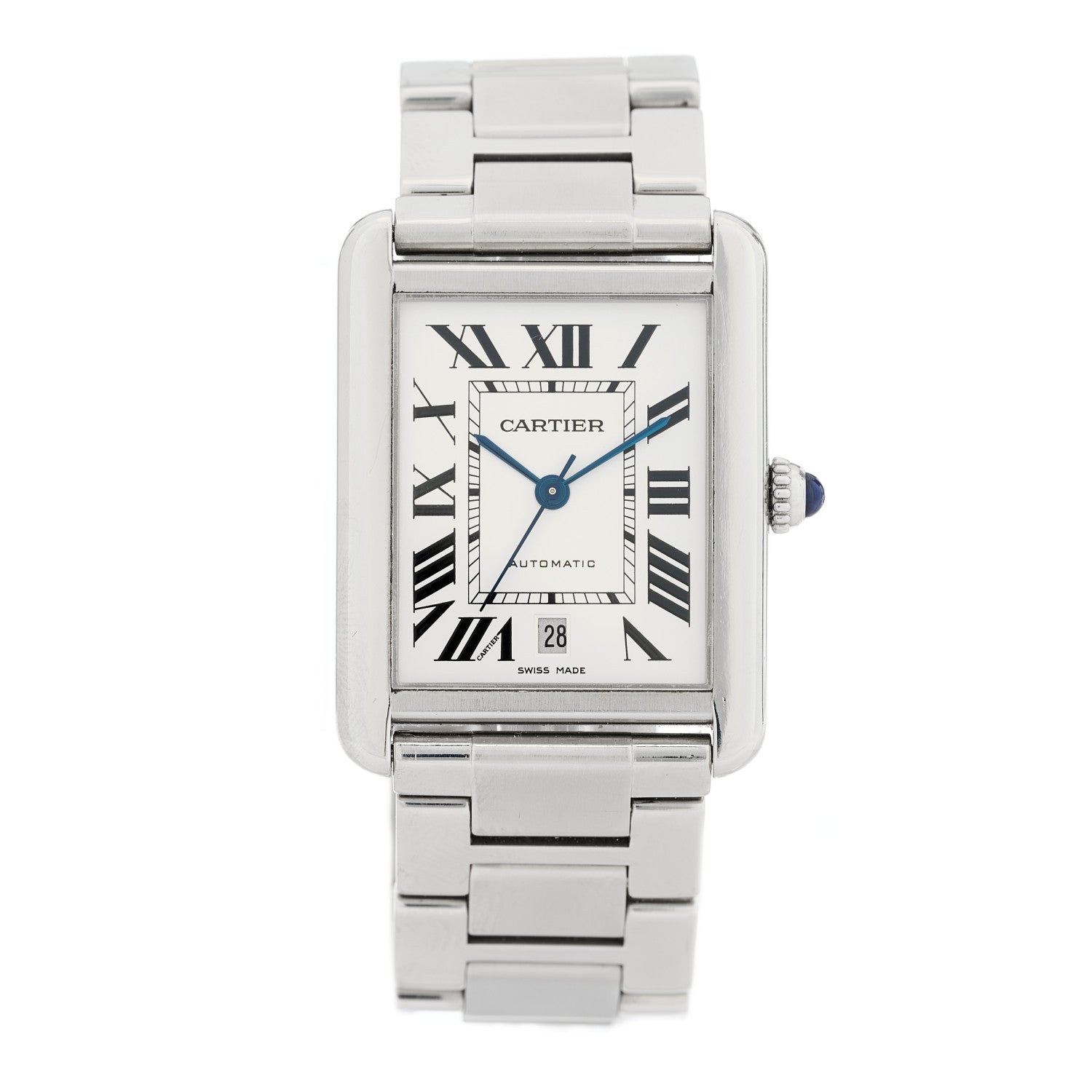 Cartier Stainless Steel 31mm Tank Solo Automatic Watch 1 of 4