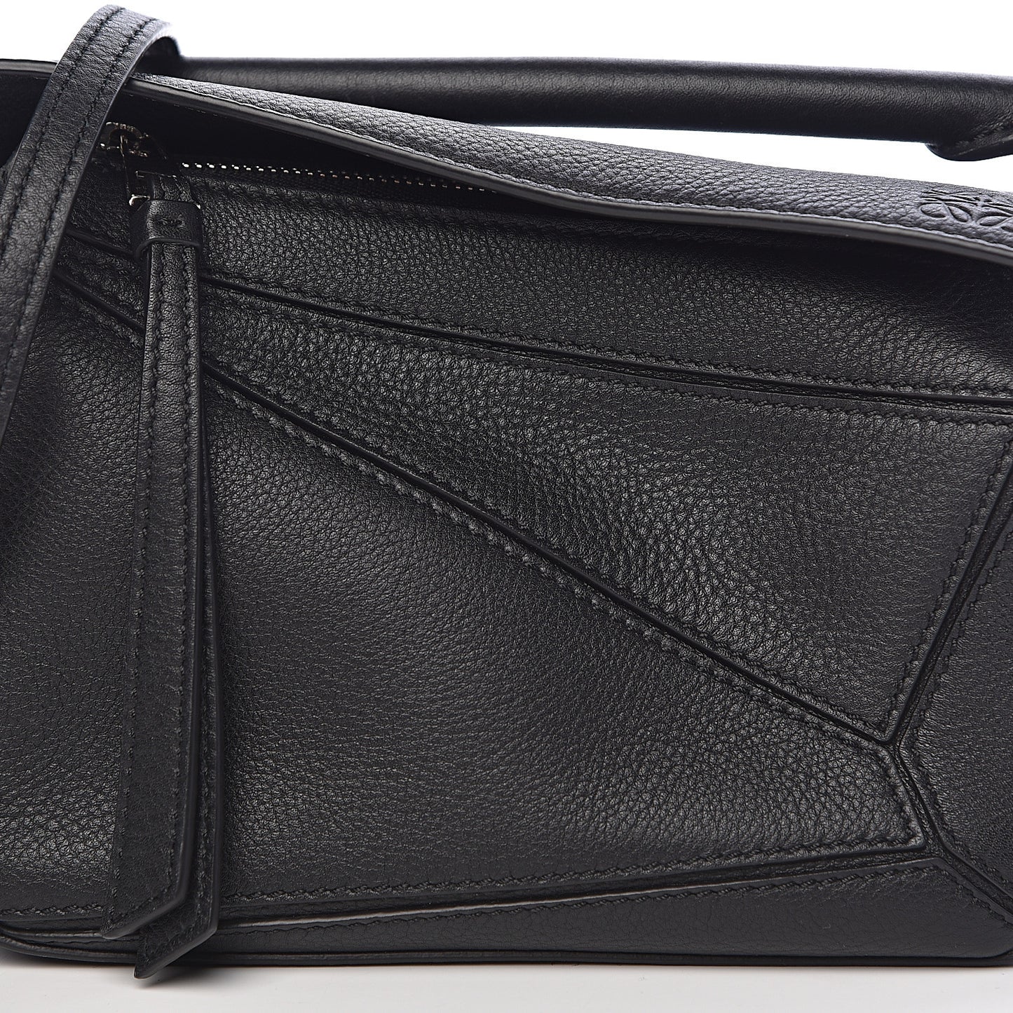Calfskin Mini Puzzle Bag Black