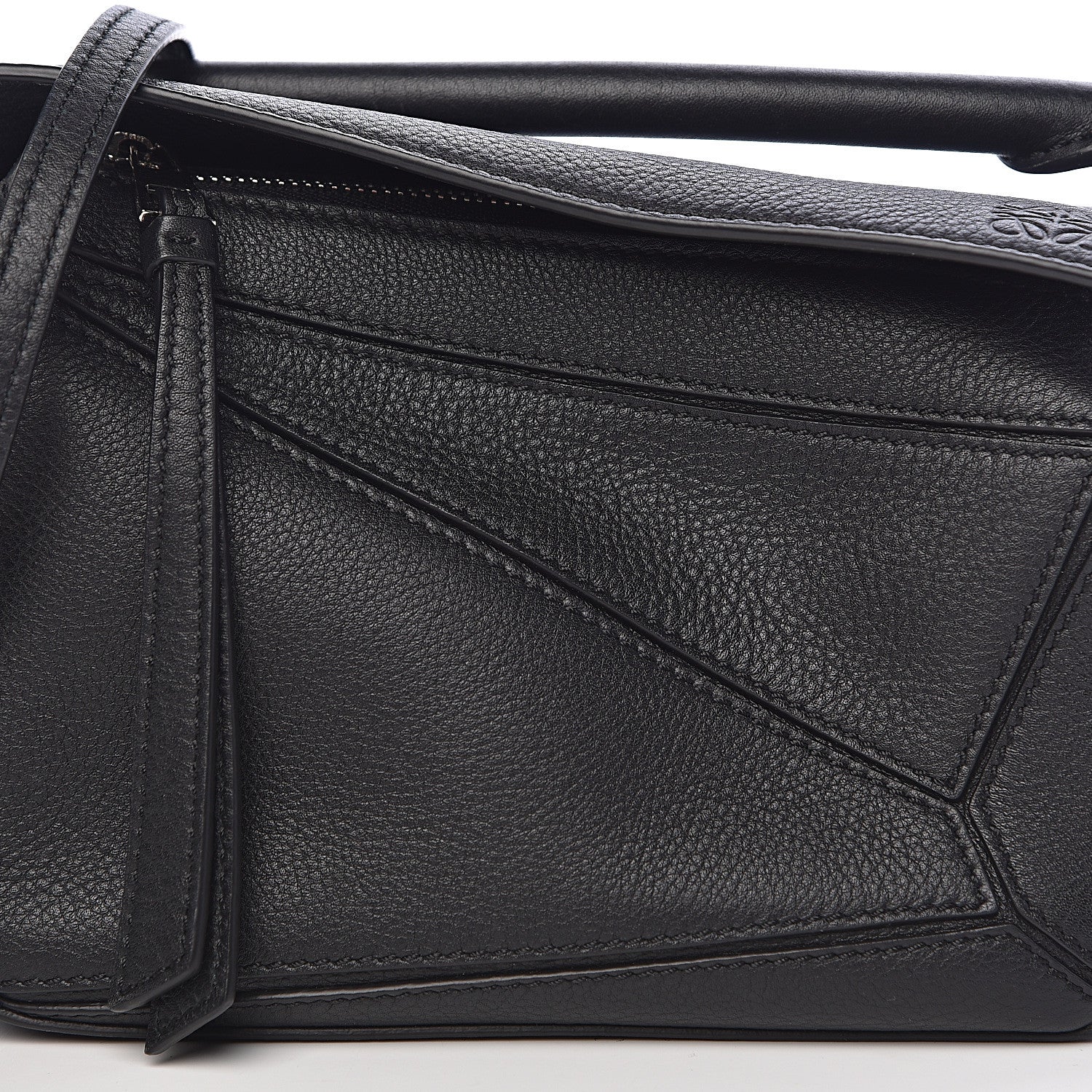 Loewe Calfskin Mini Puzzle Bag Black 10 of 10