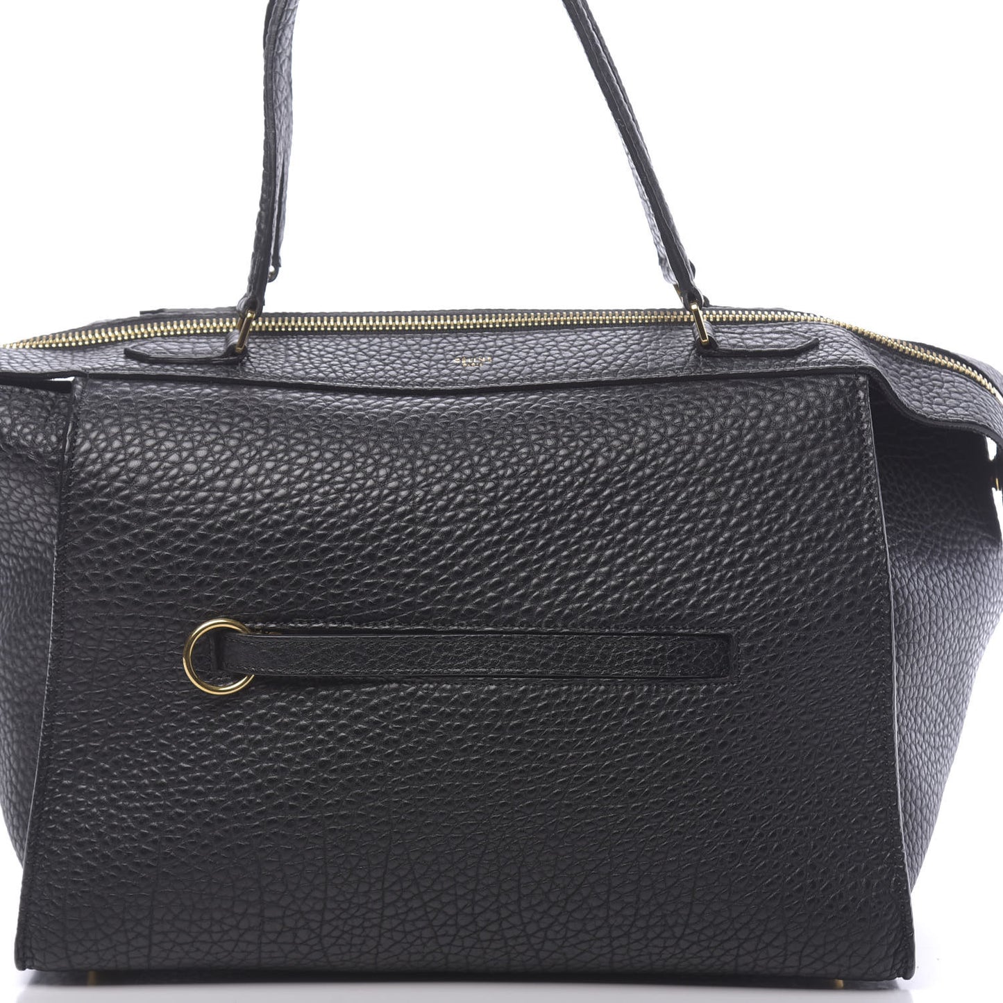 Bullhide Calfskin Small Ring Bag Black