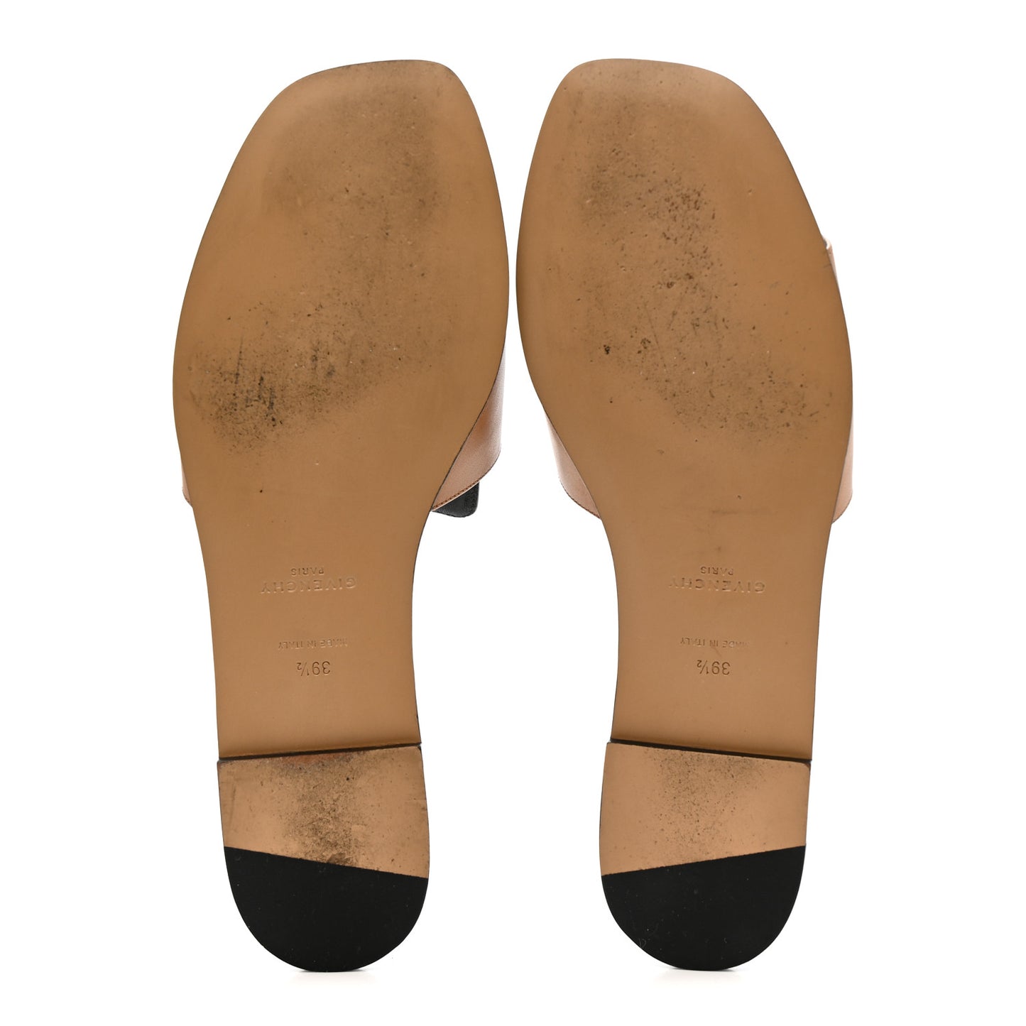 Smooth Calfskin 4G Flat Sandals 39.5 Brown