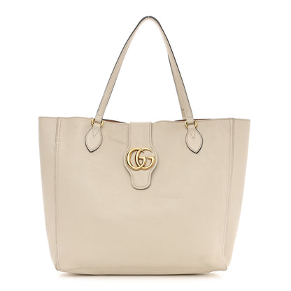Gucci New Sakai Calfskin Lux Medium Dahlia Tote Mystic White 3 of 18