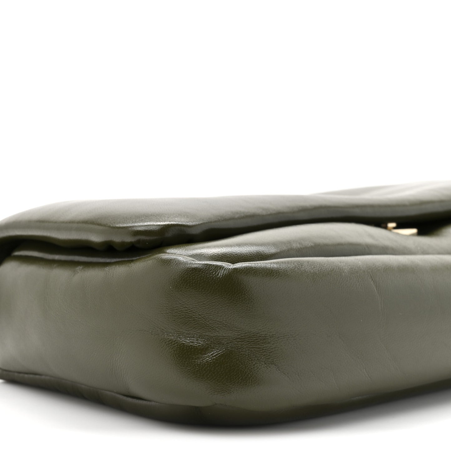 Lambskin Mini GG Milano Top Handle Shoulder Bag Green