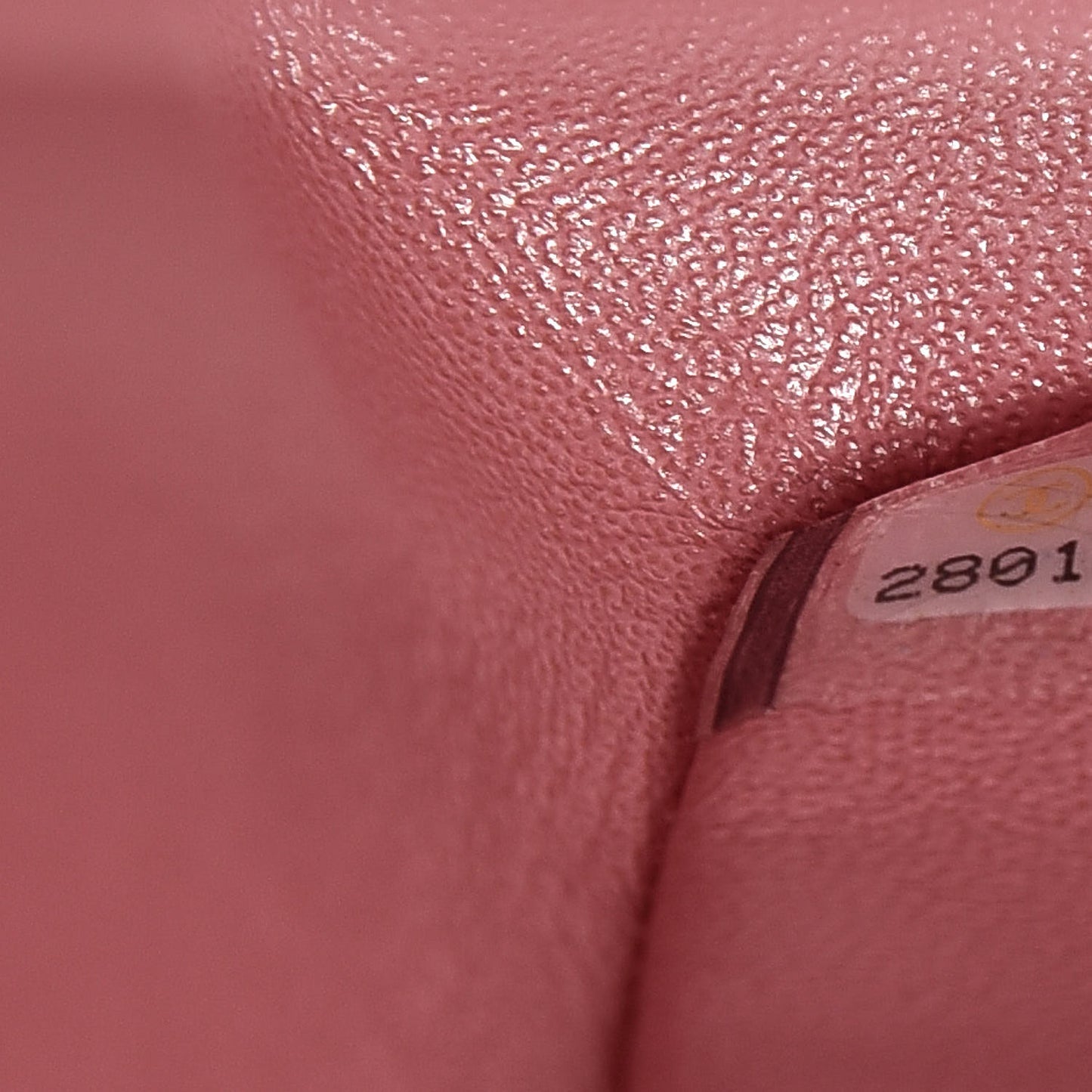 Iridescent Caviar Quilted Jumbo Double Flap Rose Pink