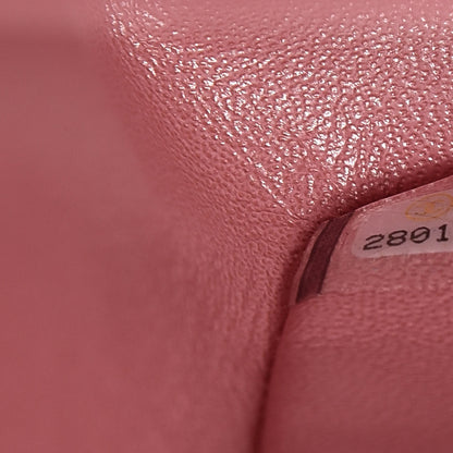 Chanel Iridescent Caviar Quilted Jumbo Double Flap Rose Pink 7 of 9