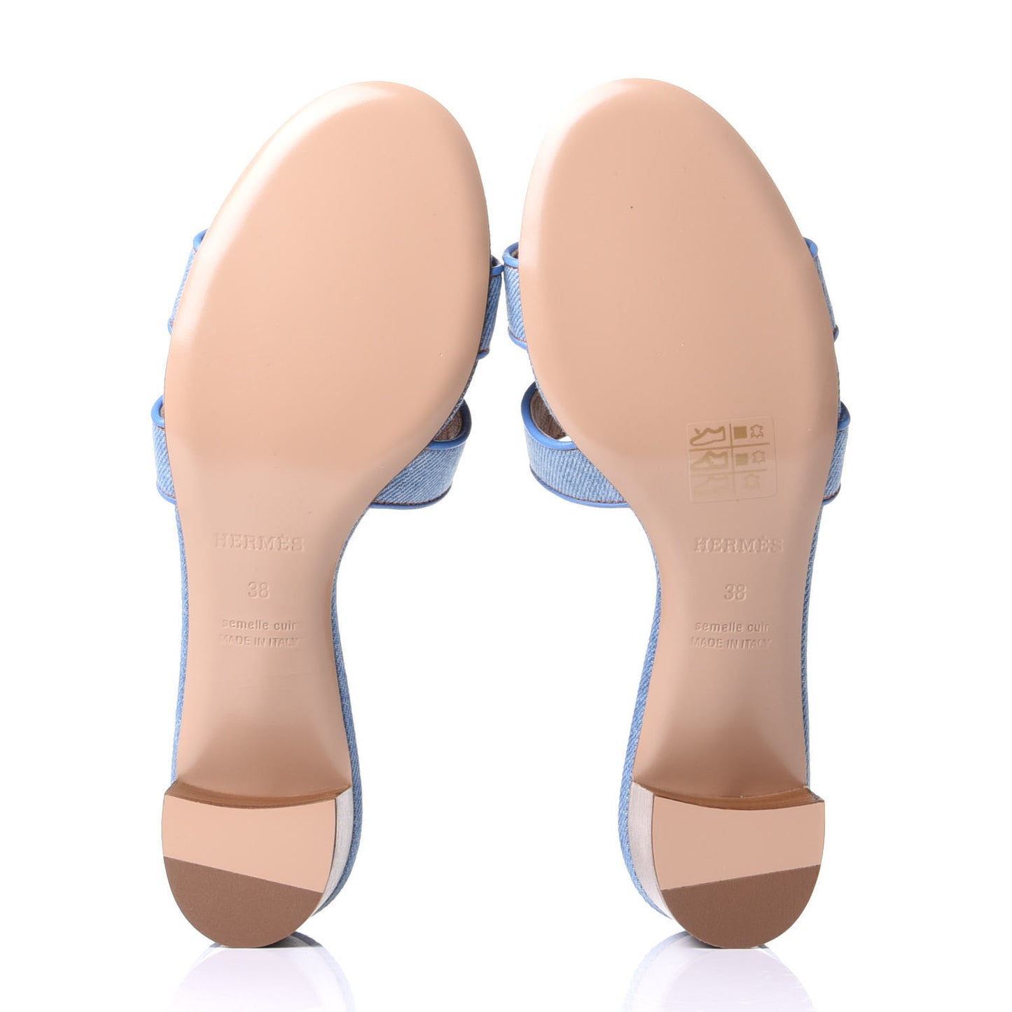 Denim Oasis Sandals 38 Bleu Clair