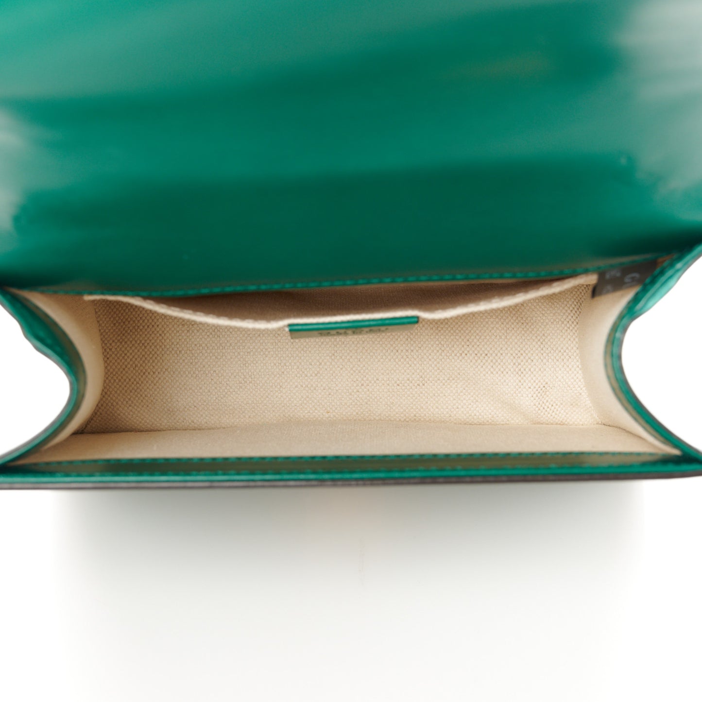 Knight Calfskin Small GG Marmont Chain Handle Bag Emerald