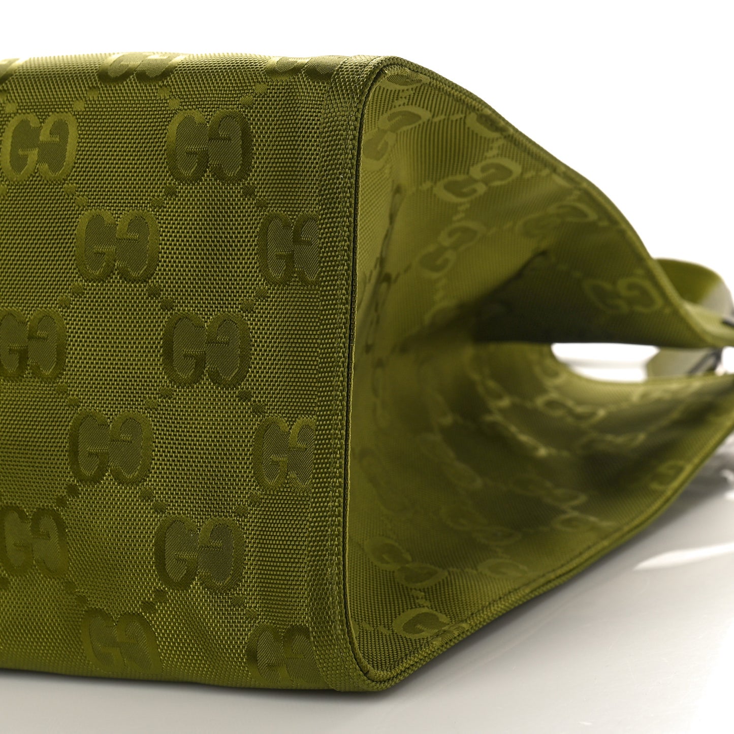 Econyl Nylon Monogram Large Off The Grid Tote Bag Juniper Green