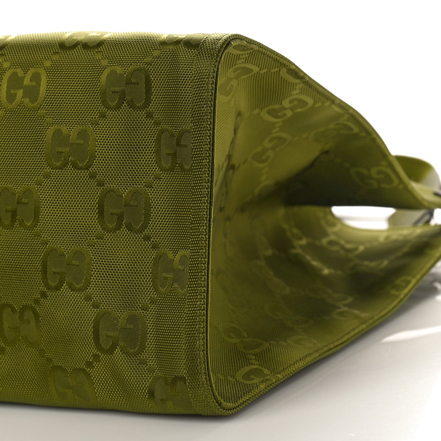 Gucci Econyl Nylon Monogram Large Off The Grid Tote Bag Juniper Green 8 of 8
