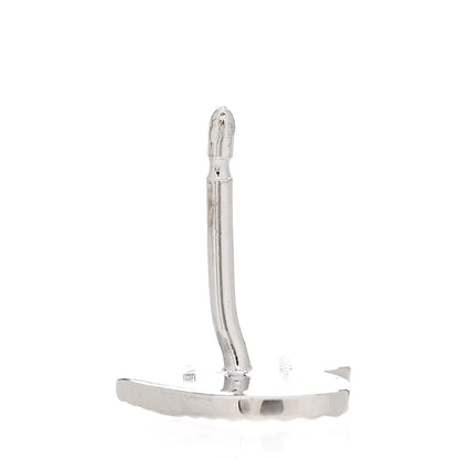 Gucci 18K White Gold Diamond Icon Asymmetric Stud Earrings 5 of 5