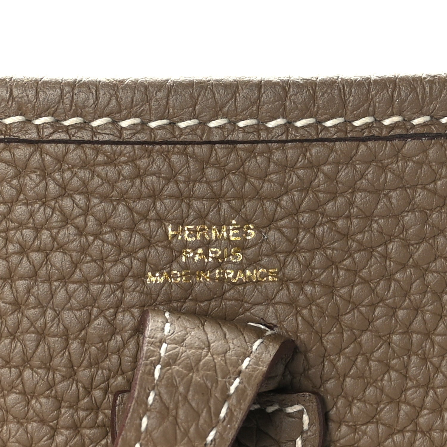 Hermes Taurillon Clemence Amazone Evelyne TPM Etoupe Bleu Indigo 6 of 10