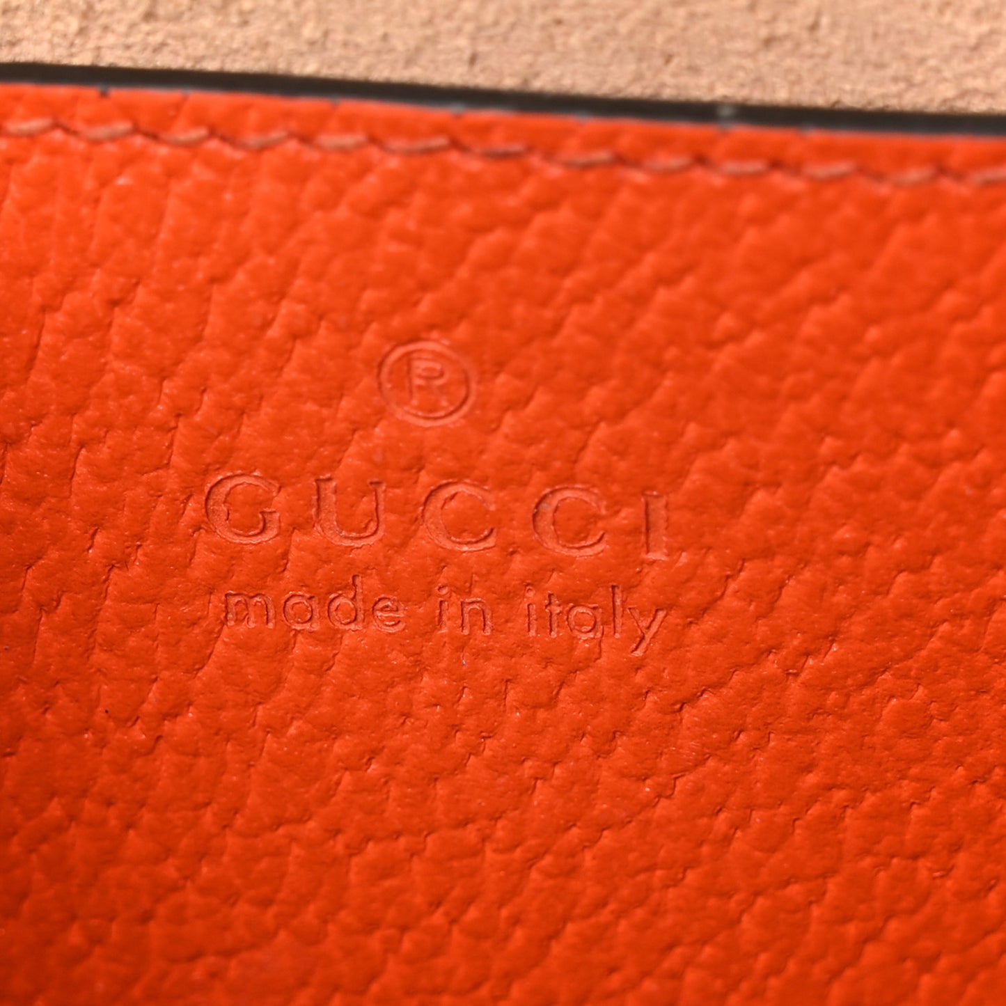 Textured Dollar Calfskin Mini Diana Dome Tote Bag Deep Orange Spicy Cyclamin