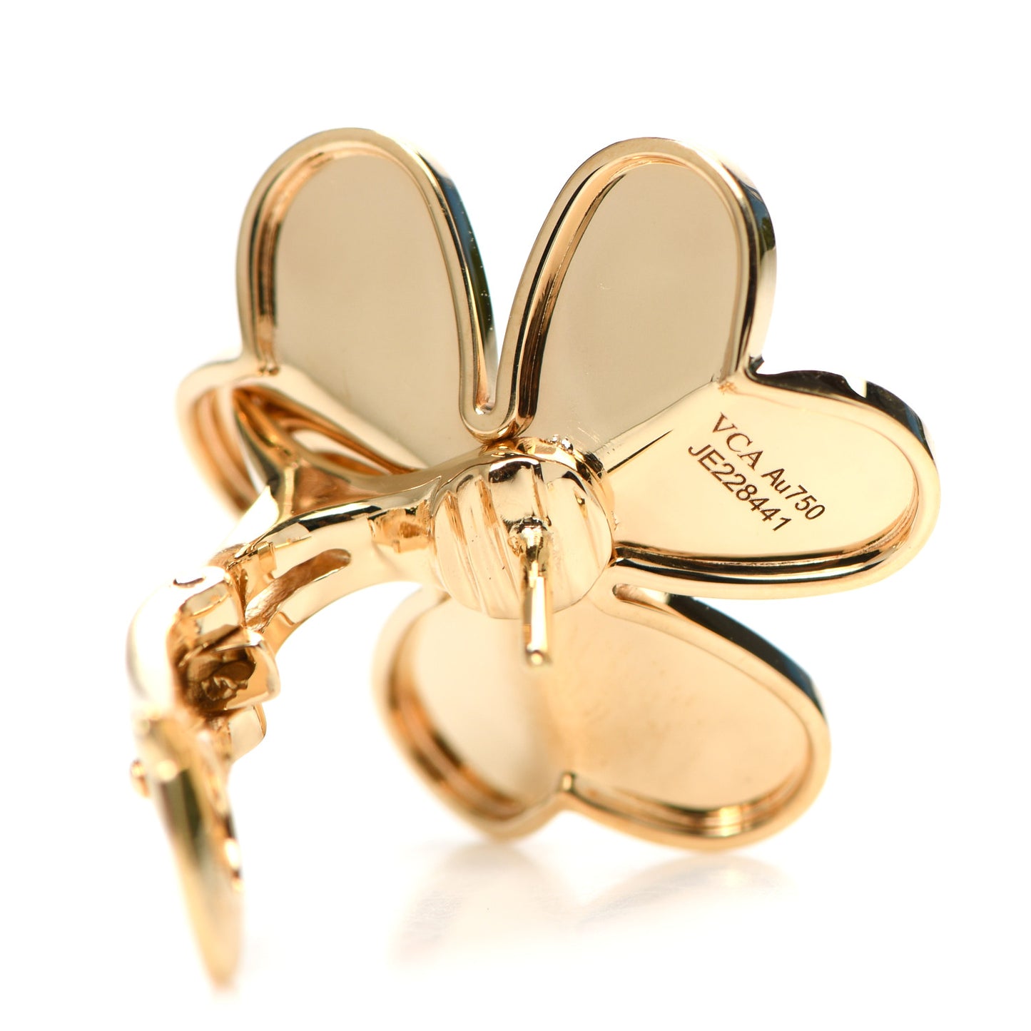 18K Yellow Gold Diamond Large Frivole Earrings